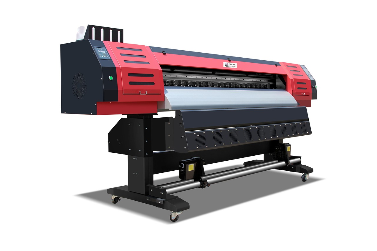 Mesin cetak wide format roll-to-roll untuk media cetak tekstil dan banner